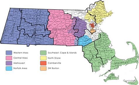 Cities In Massachusetts & Interactive Map .